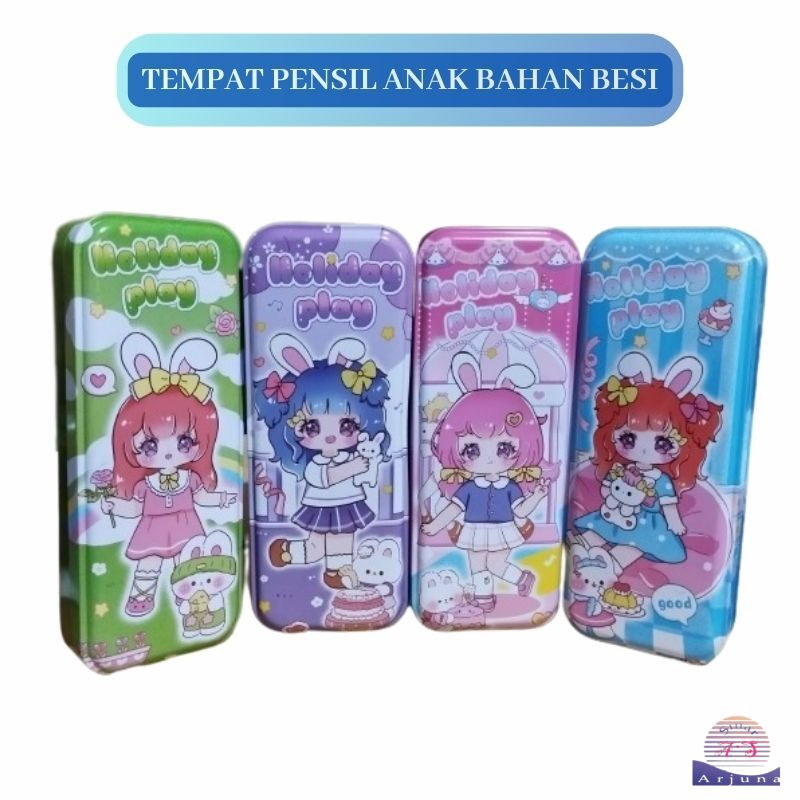 

Kotak Pensil Perempuan Bahan Besi Seng
