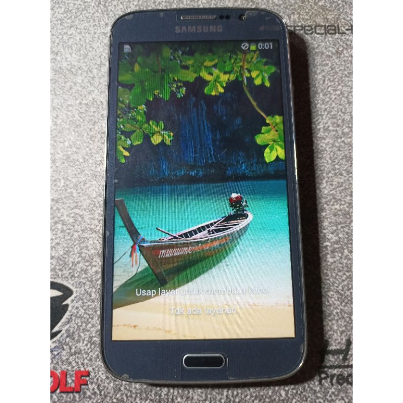 Lcd Touchscreen dan frame original copotan Samsung Mega GT i9152