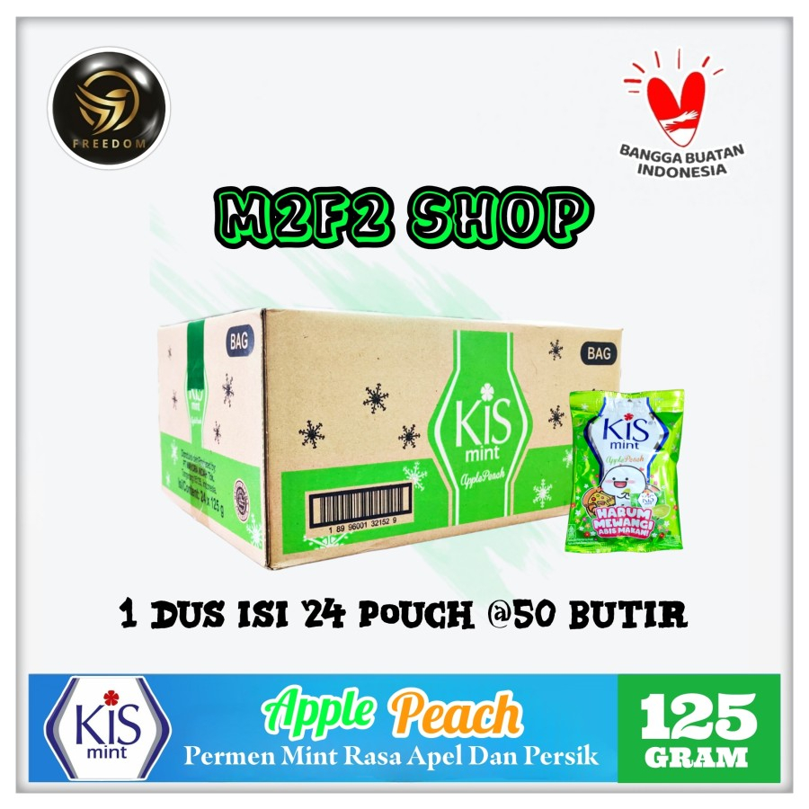 

Permen Kis Mint Rasa Apel Persik | Apple Peach - 125 gr (Kemasan Karton)