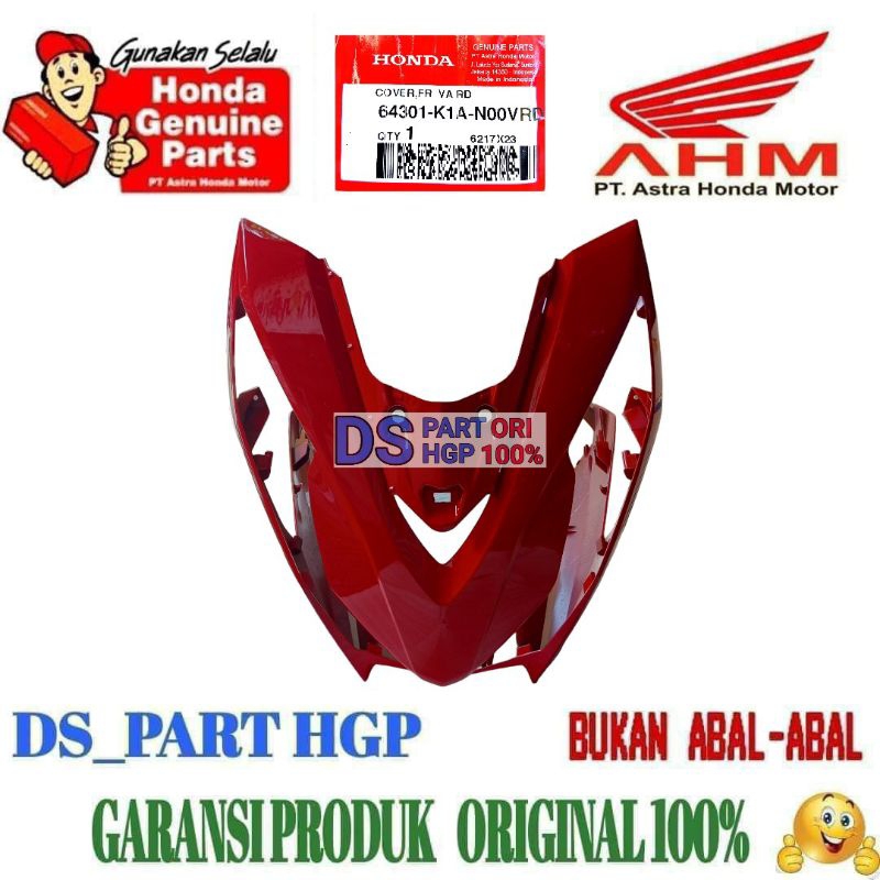 HGP 64301-K1A-N00VRD Cover Front Panel Tameng Lampu Depan Beat LED K1A Merah KBM