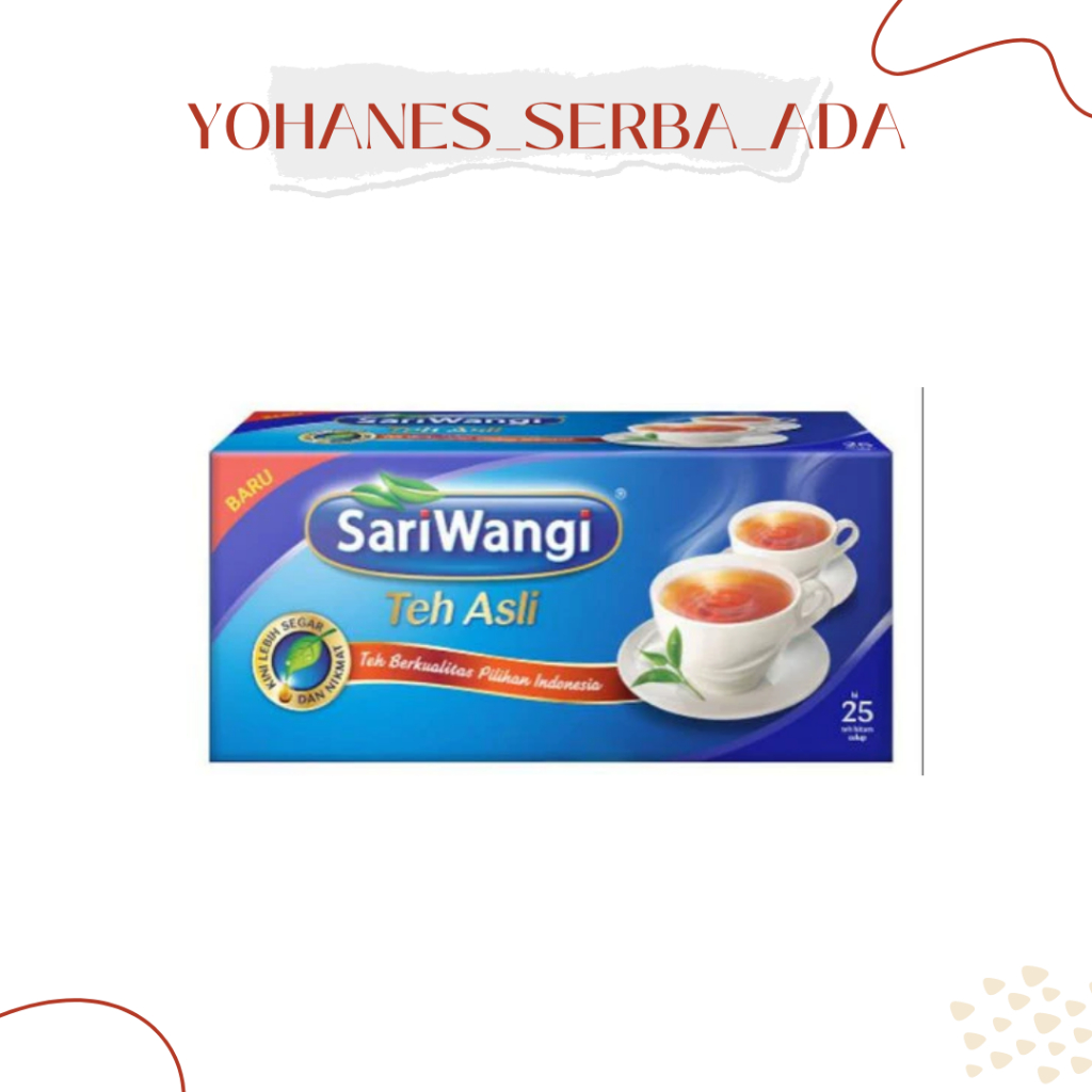 

TEH CELUP SARI WANGI 25 TEA BAG