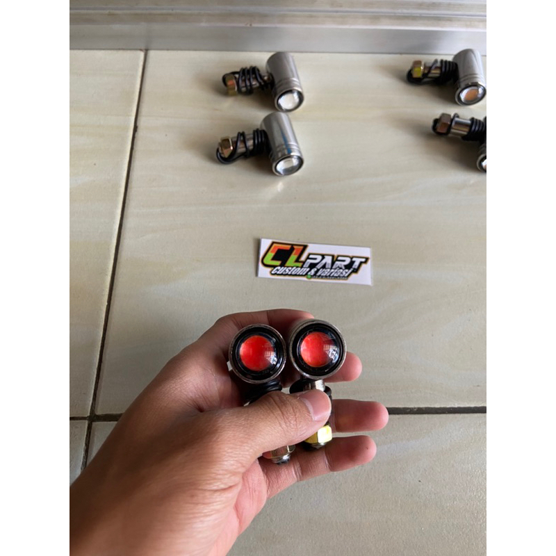 SEIN LED BAHAN BESI TEBAL RITING LED BESI CROM SEIN RETENG BULAT PALU FULL BESI WARNA MERAH