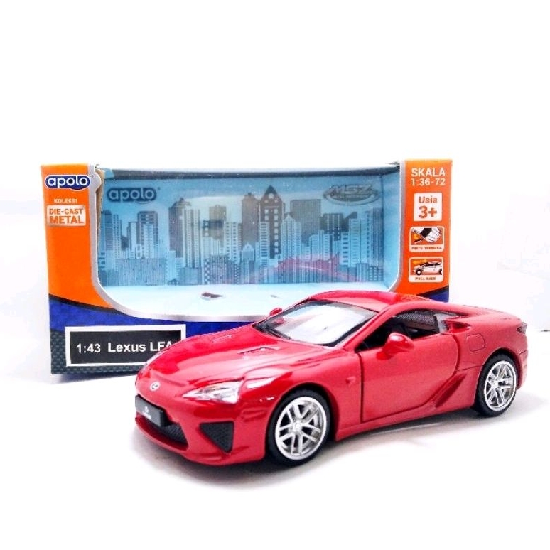 Apolo msz Diecast Lexus LFA Merah