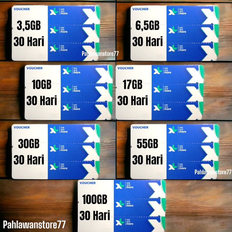 Voucher Kouta XL / Paket Data Bulanan (GROSIR, BACA DESKRIPSI)