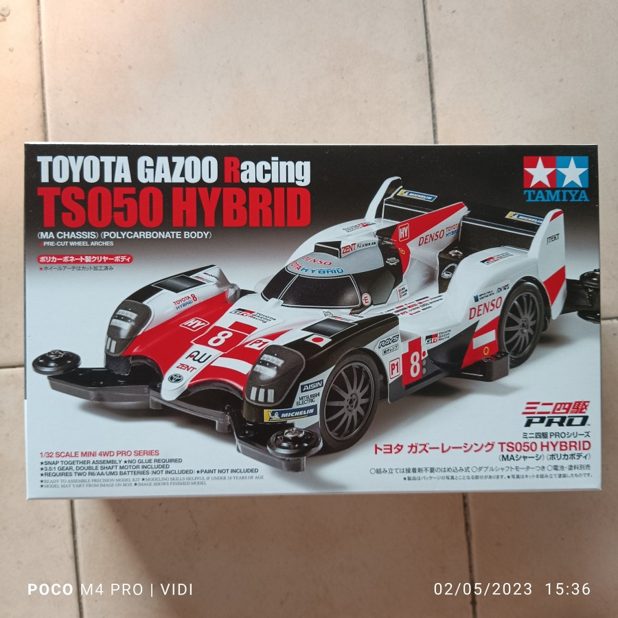 Tamiya 18652 Toyota Gazoo Racing TS050 Hybrid MA Chassis Polycarbonate