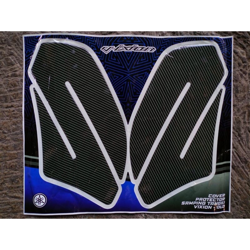 STIKER TIMBUL CARBON TANKPAD COVER PROTECTOR SAMPING TANGKI YAMAHA VIXION OLD