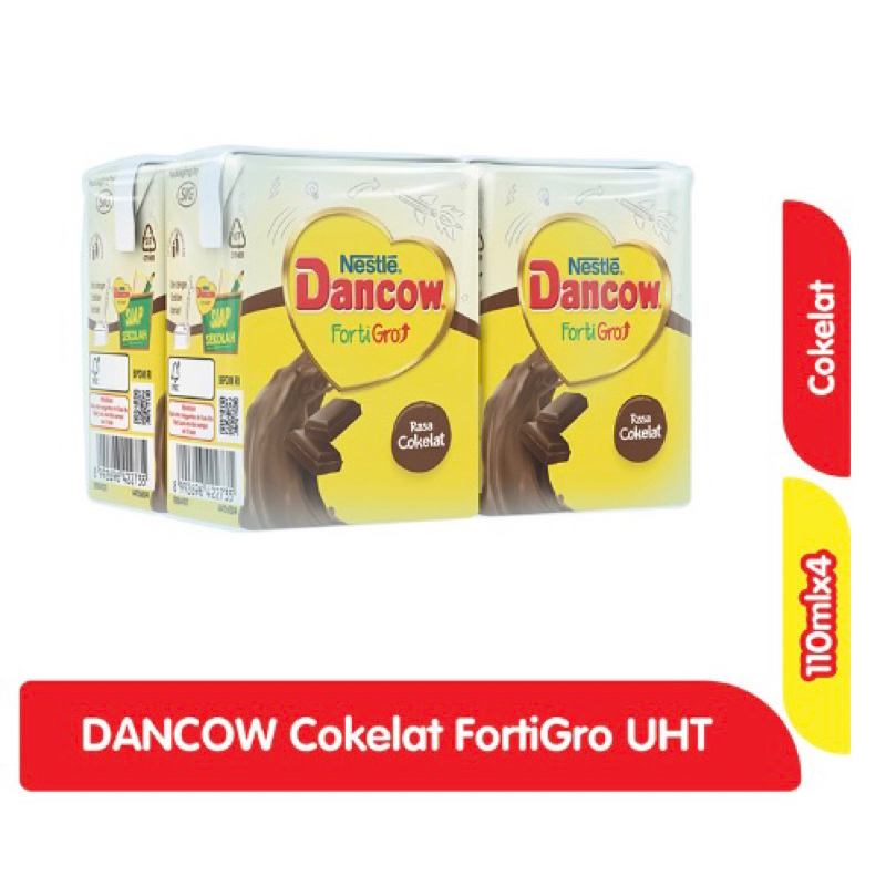 

Nestle Dancow FortiGro Susu UHT Cokelat 4 x 110 ml