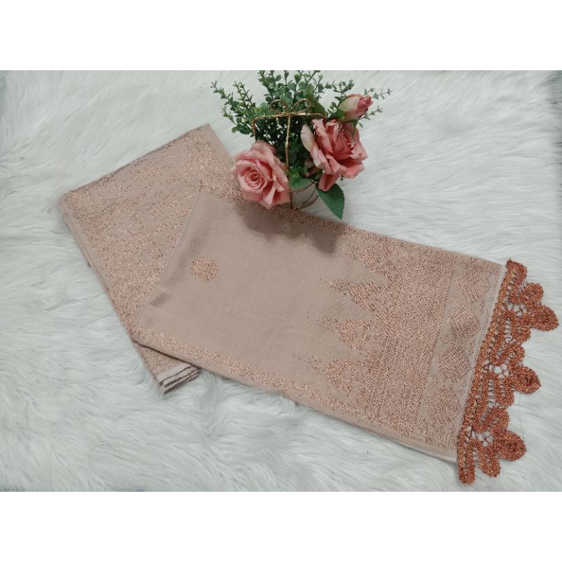 songket silungkang warna coksu soft tembaga