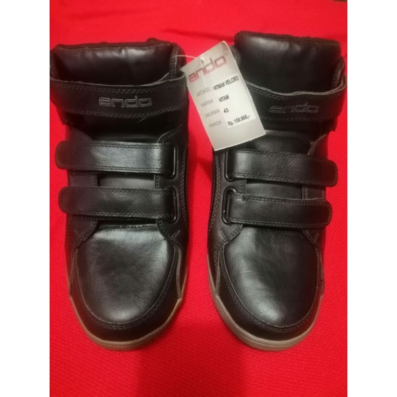 Sepatu Ando Hitman Velcro  No khusus 43 hitam