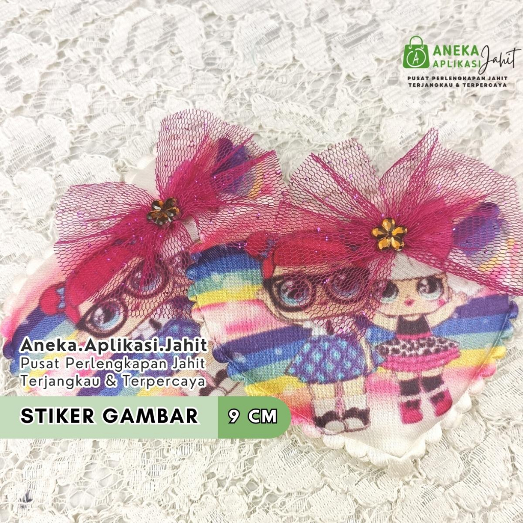 1 BIJI STIKER JAHIT/STIKER GAMBAR LOL