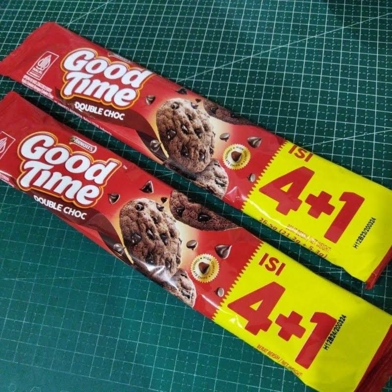 

Good Time Cookies Double Choco Rainbow Arnott's Cemilan Biskuit Kukis Kue Kering Coklat Original Eceran Per Pcs Harga Satuan Murah Enak