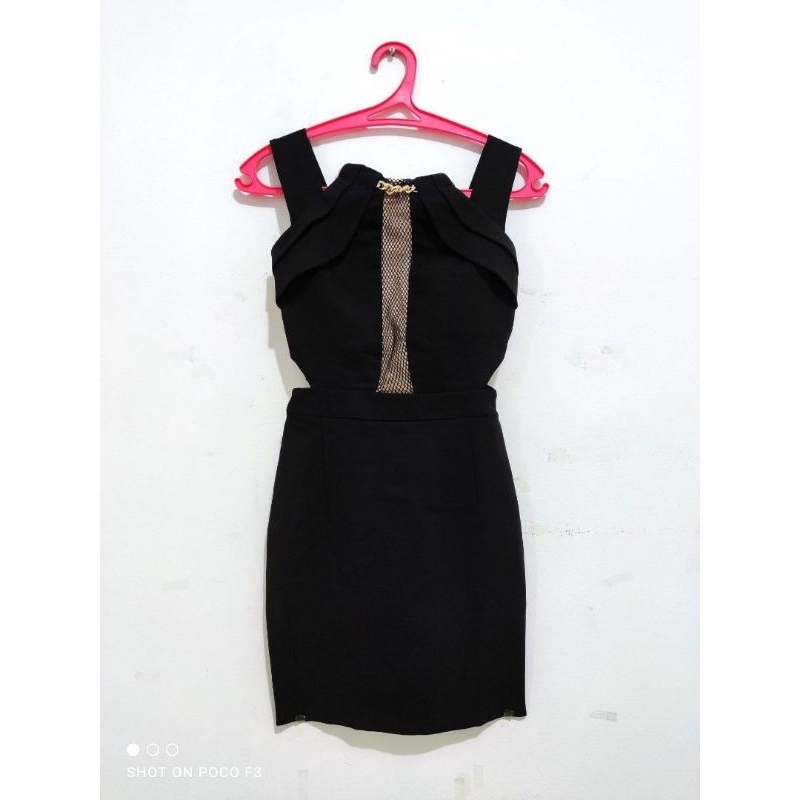 Mini Dress Hitam elegant sexy size M