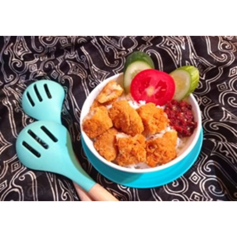 

Paket Rice Bowl Ikan Dory Crispy. Free kerupuk putih