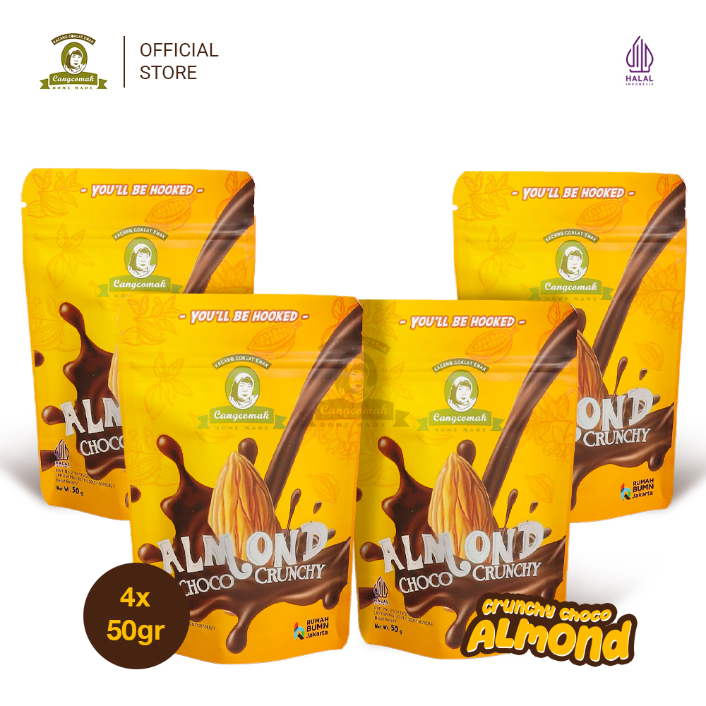 

Cangcomak Almond Panggang Cokelat Almond Choco crunchy - 4 in 1 Almond Cokelat Oven - Cokelat Almond Murah