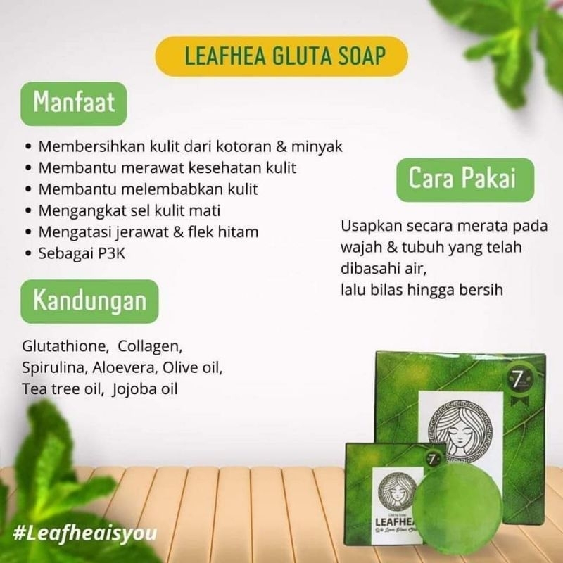 Sabun Leafhea Sabun anti Gatal kesehatan wajah dan tubuh sabun antiseptik