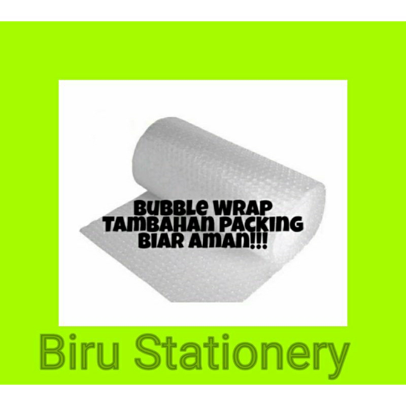 

Bubble wrap tambahan packing aman