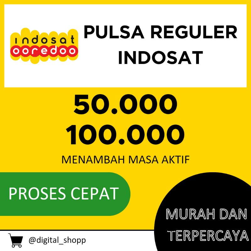 Pulsa indosat 50k 100k murah im3 dan mentari