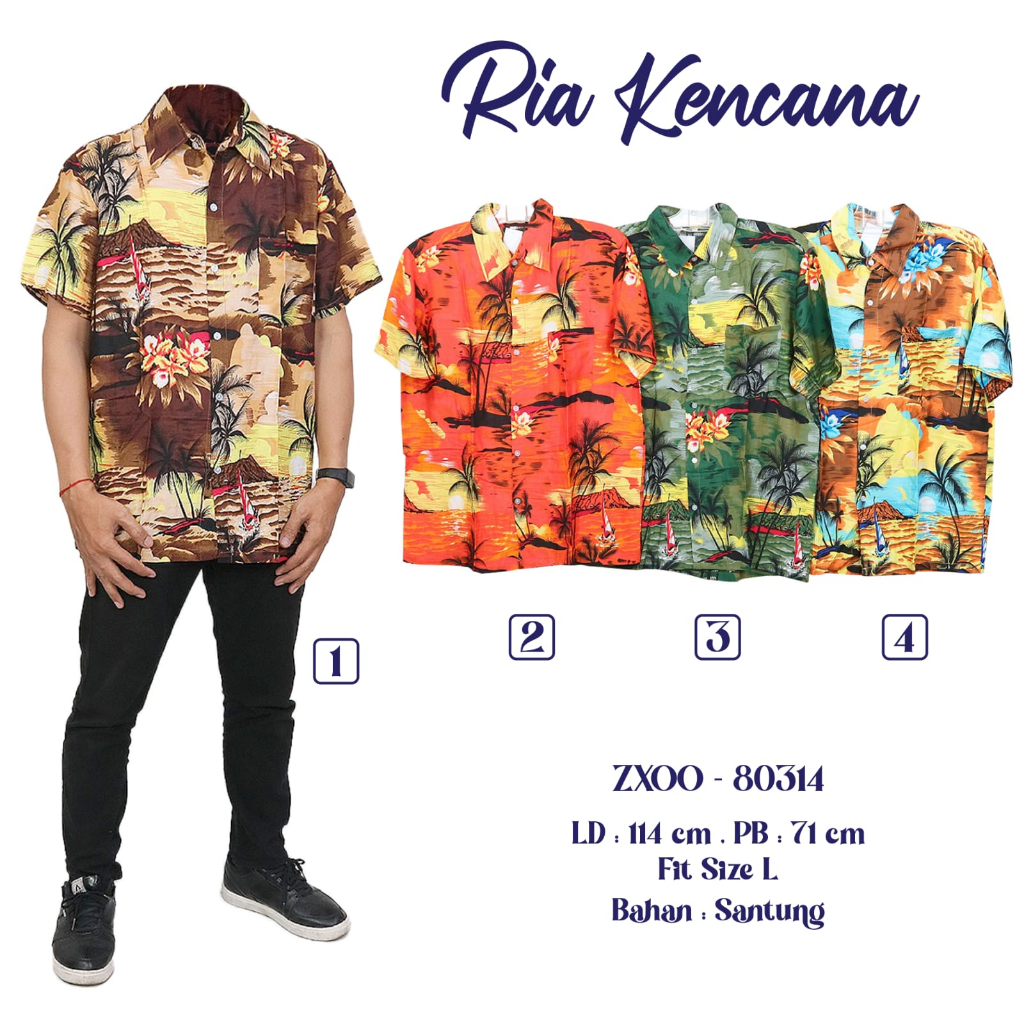 KAOS BATIK UNISEX KAOS BATIK SANTAI BAHAN PREMIUM KAOS UNISEX RIA BATIK SOLO