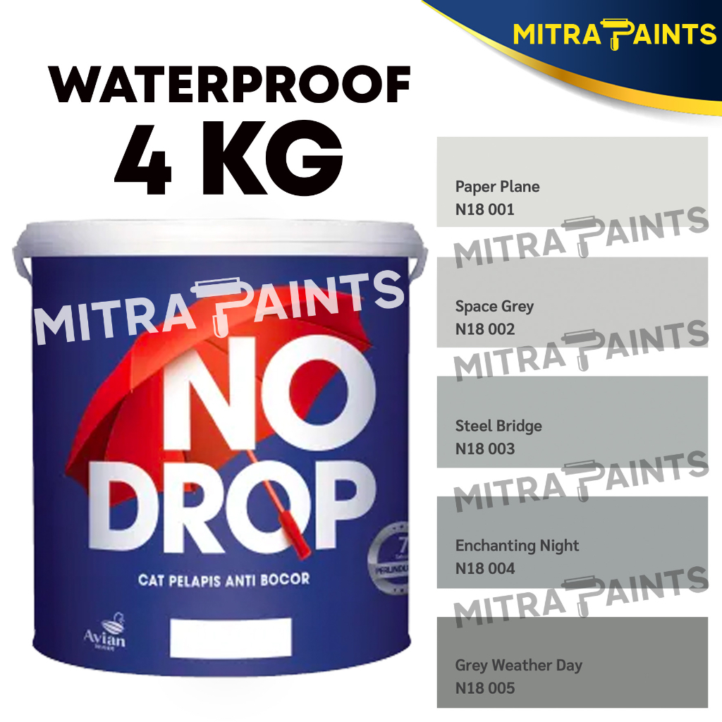 CAT WATERPROOF NO DROP ANTI BOCOR 4 KG / N18 ABU