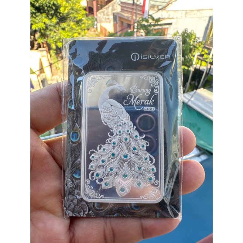 Isilver Merak Biru @100 gram + free pouch cantik