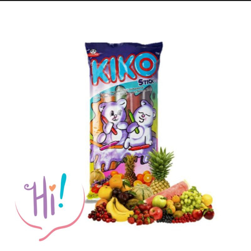 

KIKO ICE STICK RASA BUAH2AN/ 1 PACK ISI 10 PCS @ 50 ML