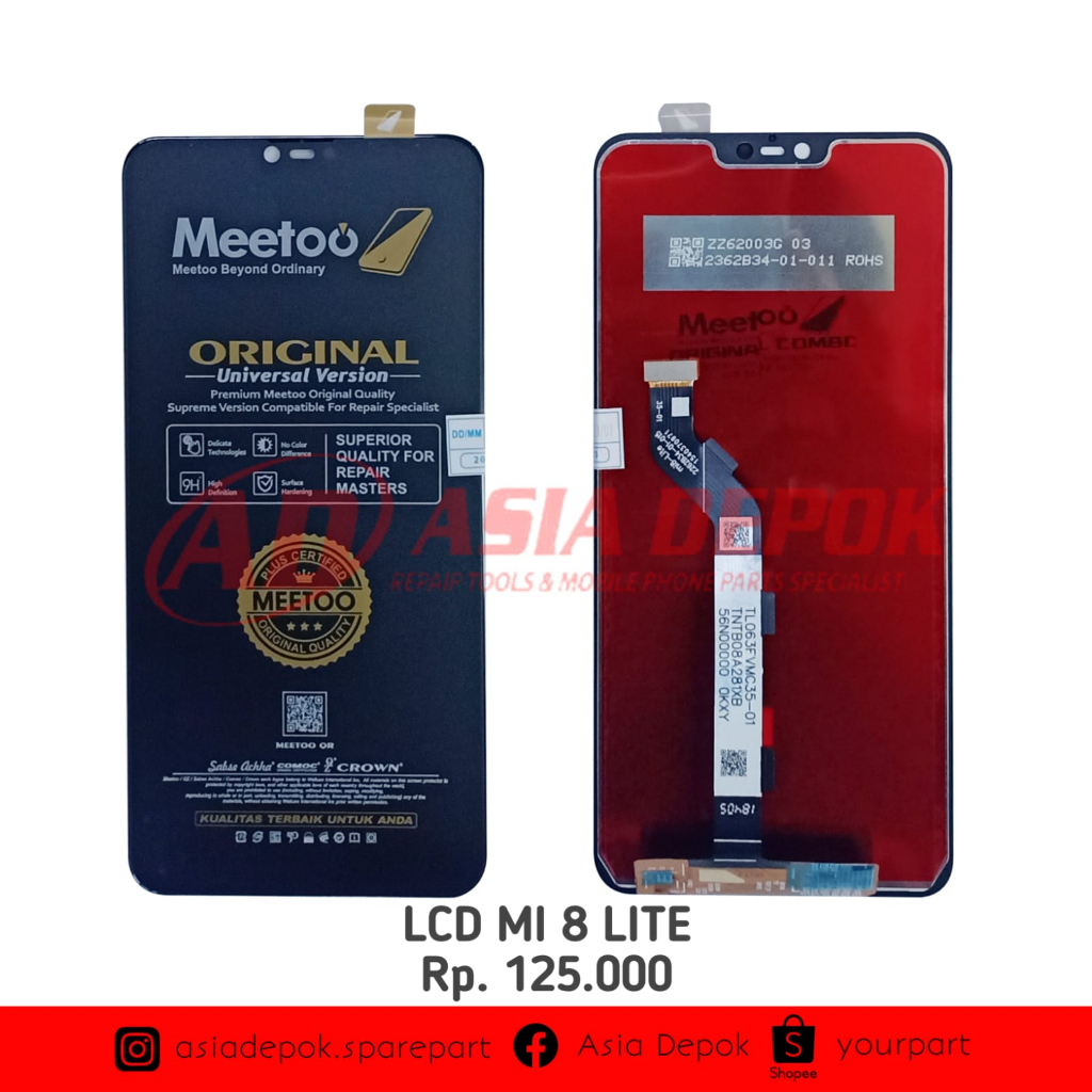 LCD MI 8 LITE