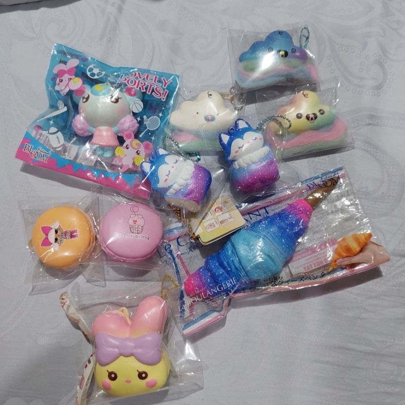 FLASHSALE squishy ibloom i bloom momocuppy bubu the cloud macaron sharebread cheerleader creamy maca