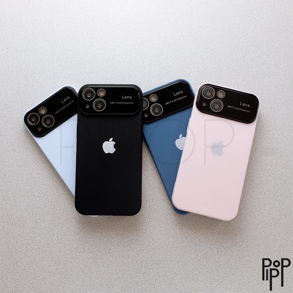 Wide Camera Lens Protector Matte Silicone Case iPhone XR 11 12 13 14 PRO PROMAX PLUS