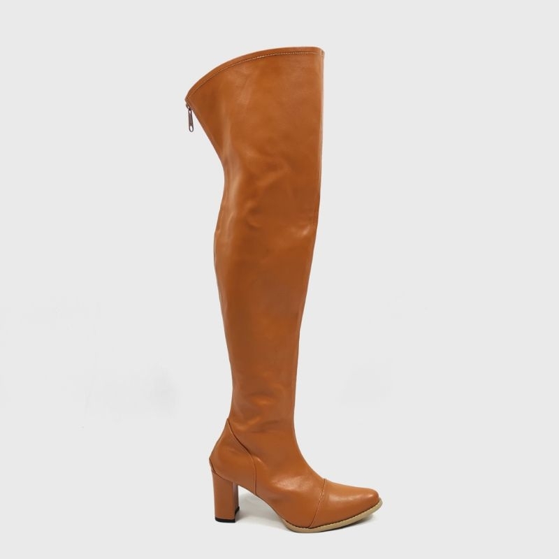 M&T - Sepatu Boots Wanita Over Knee Vorteo Premium Cow Leather