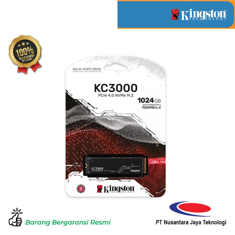 Kingston SSD KC3000 SKC3000S/1024G PCIe 4.0 NVMe M.2 1024GB 1TB Internal SSD PC Laptop Notebook