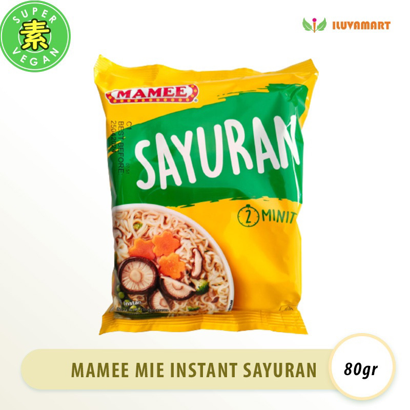 

Mamee Mie instant Vegetarian Sayuran 80gr