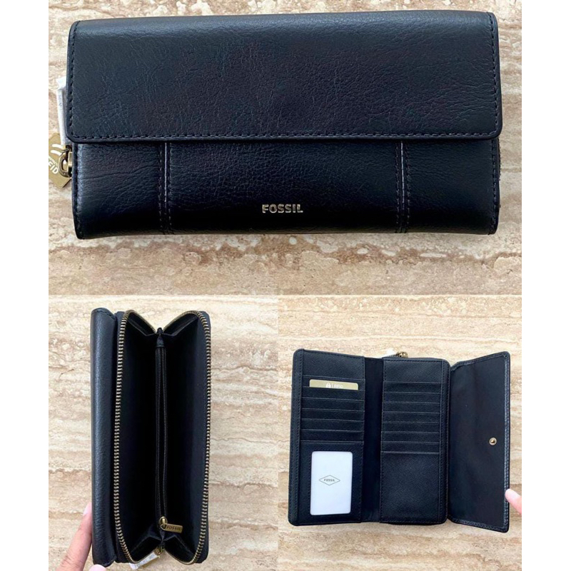 Fossil Jori Flap Clutch Black