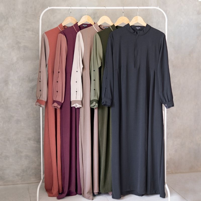 SET HANARA BY HIJAB ALILA GAMIS SYARI GAMIS DAILY GAMIS CRINKLE