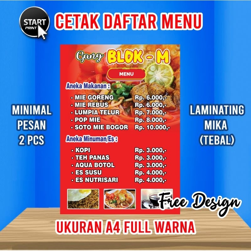 Daftar Menu Buku Menu Daftar Makanan Cetak Menu Cetak Daftar Menu