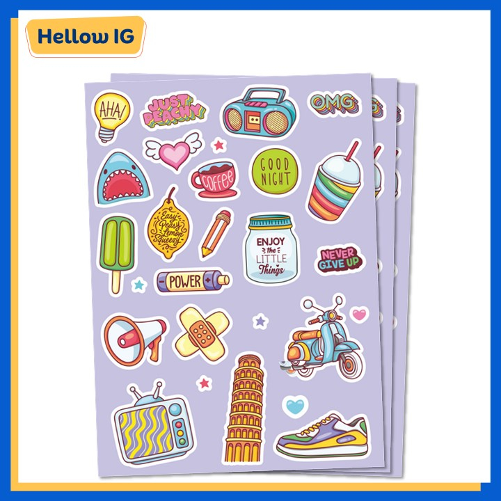 

STICKER CUTE ENJOY STIKER LUCU BOTOL HELM AESTHETIC KOPER HP LAPTOP MOTOR LUCU PREMIUM WATERPROOF