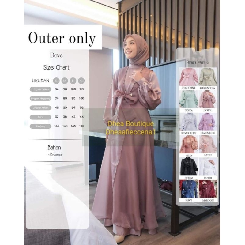 DHEA BOUTIQUE/DHEAAFIECCENA/DELIA OUTER (OUTER ONLY)/OUTER KONDANGAN/OUTER ORGANZA/OUTER PANJANG/OUT
