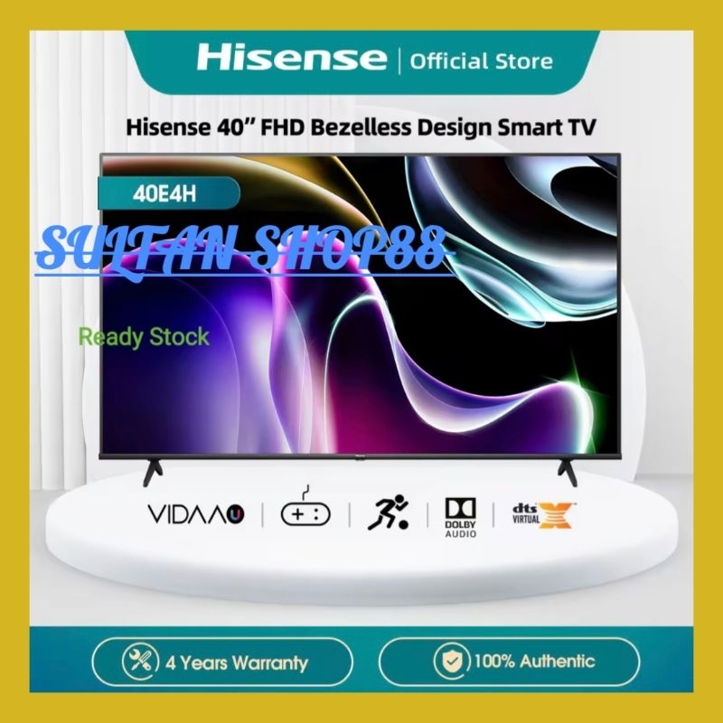 HISENSE LED SMART TV 40E4H 40 INCH DIGITAL TV I 40E4H HISENSE SMART TV