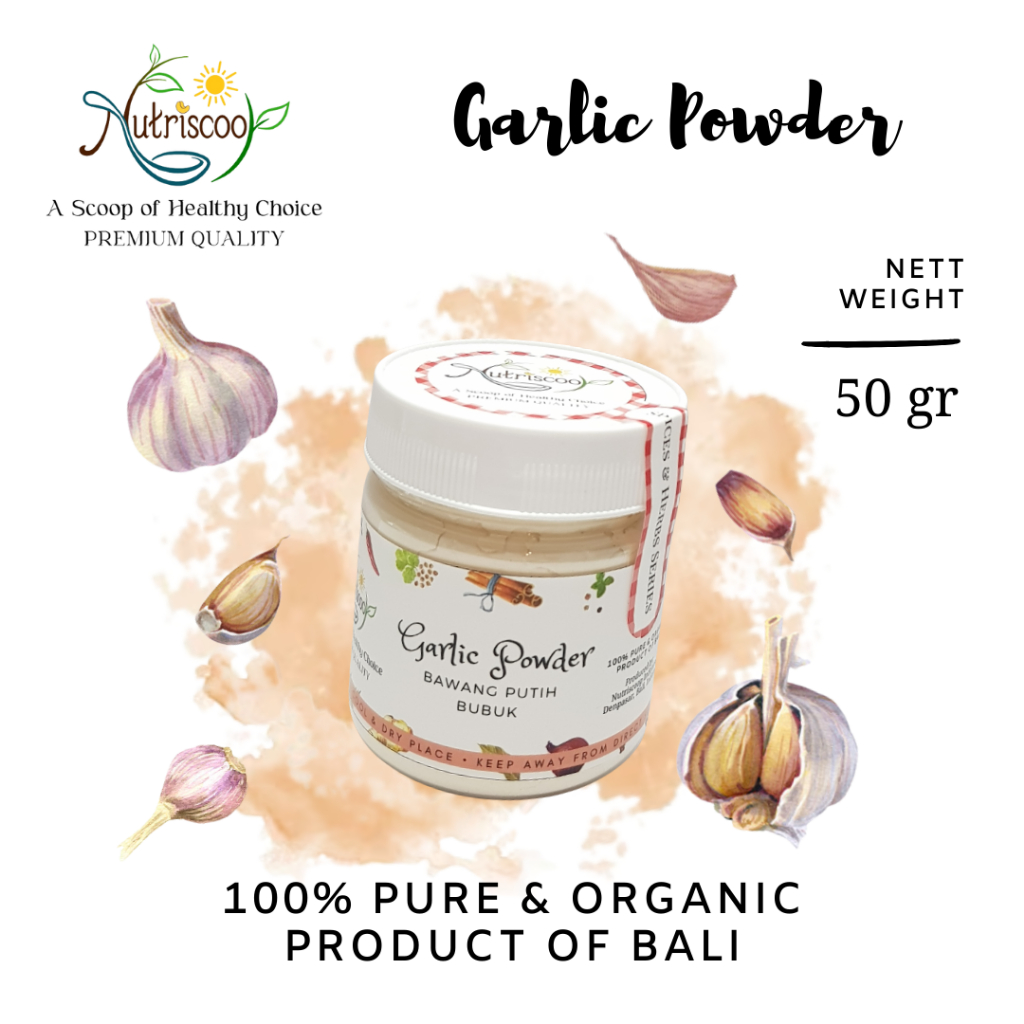 

PREMIUM Bawang Putih Bubuk/ Garlic Powder, MURNI 100%