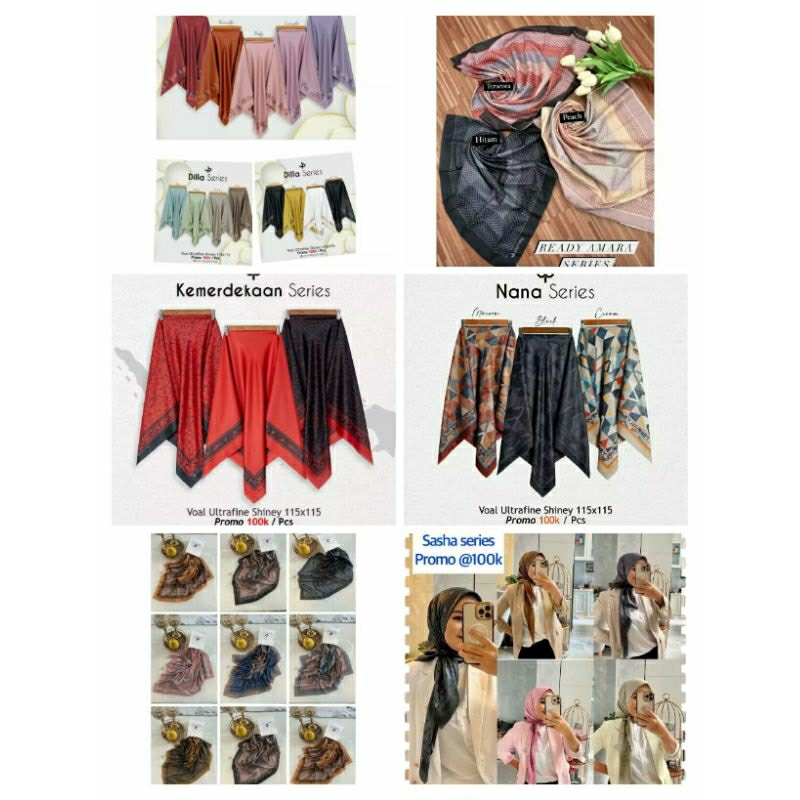 JILBAB / HIJAB JOURNEY REGULER KEMERDEKAAN 17 AGUSTUS RIANA BLACK DILLA SERIES WHITE BLACK RAINBOW S