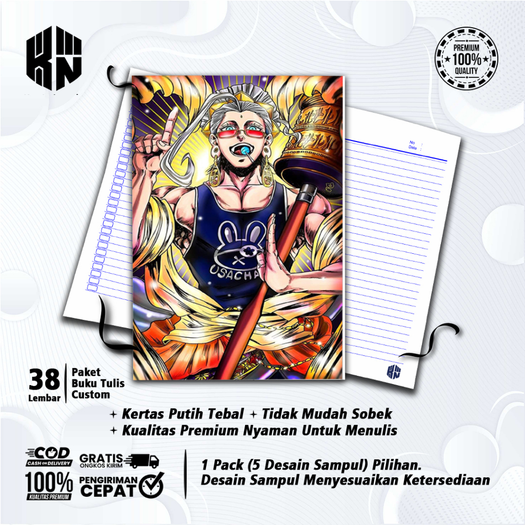

Buku Tulis Sekolah Custom Tema RECORD OF RAGNAROK Bergaris 38 Lembar 1 Pak Isi 5 Buku/ Buku Tulis Anime/ Buku Aesthetic/ Buku Catatan
