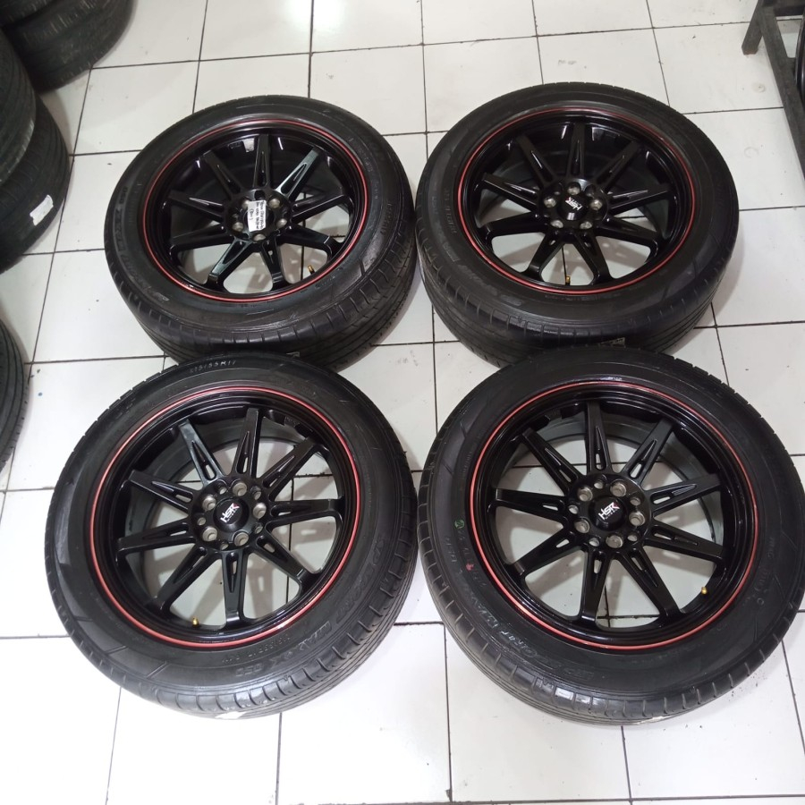 Velg Mobil Bekas Ring 17 HSR TIKALA Velg Racing R17 Innova Terios HRV Juke Rush Xpander New Veloz DL
