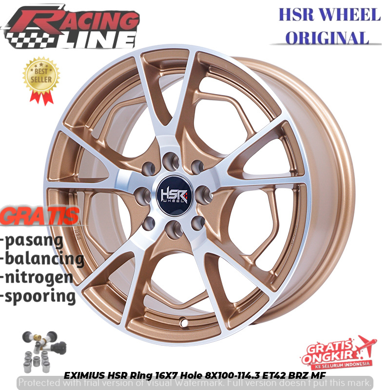Velg Mobil Racing Ring 16 Untuk Cefiro, Evalia, Grand Livina, Latio, Livina, Livina Xgear R16