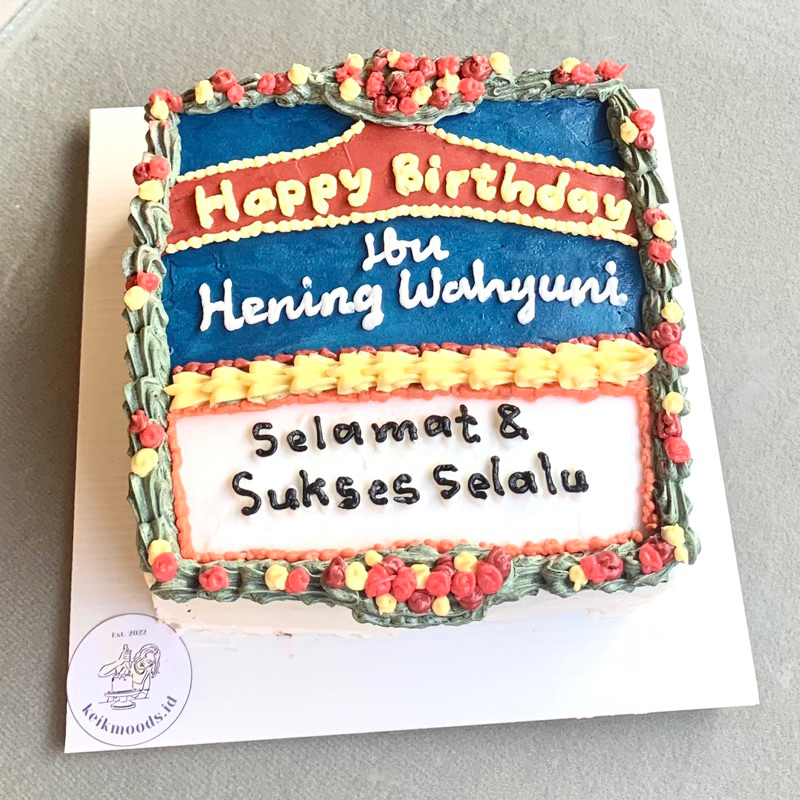 

CAKE PAPAN BUNGA / KUE ULANG TAHUN FLOWER BOARD
