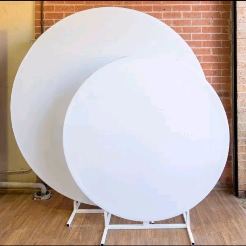 Acrylic Bulat 50cm 60cm 70cm 80cm Akrilik Diameter Frame Bingkai Papan Wisuda Bunga Display Backdrop