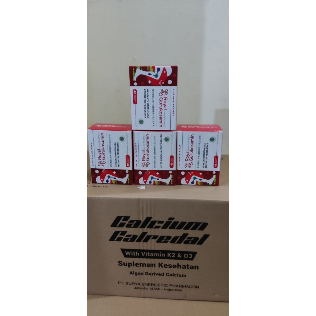 Royal Gurukosamin 1200 mg 1200mg Glukosamin obat persendian 1 box (isi 4 strip)