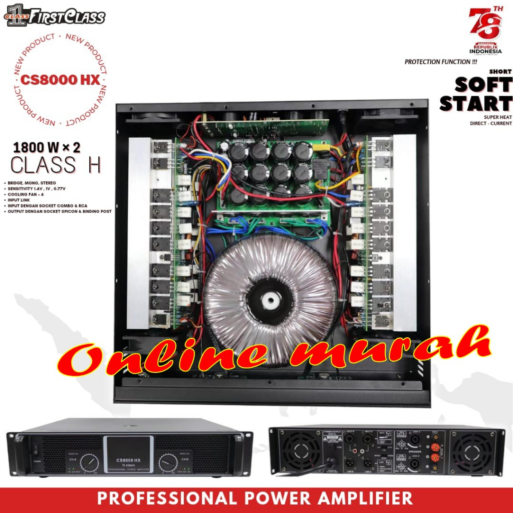 power amplifier firstclass cs 8000 hx cs8000 hx cs8000hx class h 3600w
