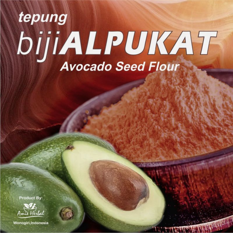 

tepung/serbuk/bubuk/teh/kopi biji alpukat/avocado seed powder/bubuk biji alpukat. 250 gram