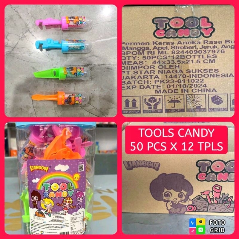 

Permen Cemilan Snack Alat Tukang Bangunan Tools Candy Mainan Anak Murah (isi 50 pcs)