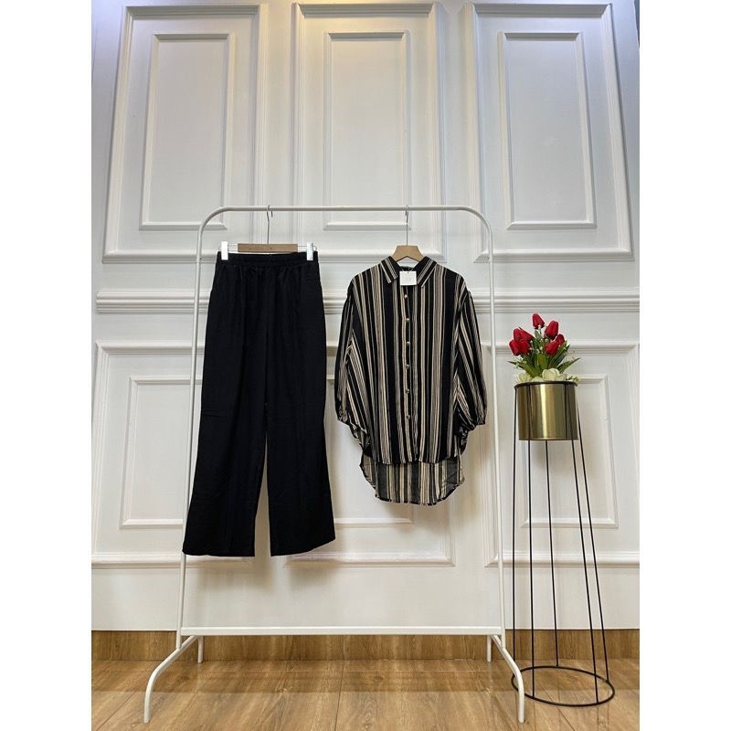 NEW MALIKA SET CRINKLE SALUR KOMBI // MALIKA SETELAN CRINKLE WANITA DEWASA // MALIKA SECEL WANITA KE