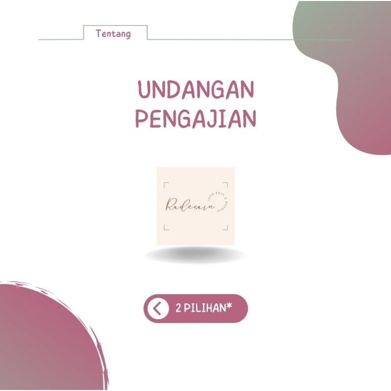 Undangan Pengajian Menjelang Pernikahan